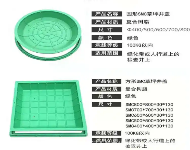 高台树脂复合种植井盖展示